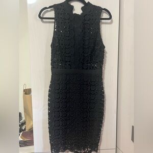 Black lace dress size small